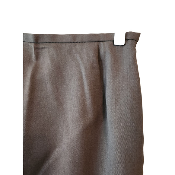Jaeger taupe pencil wool blend skirt 6 - Picture 2 of 4